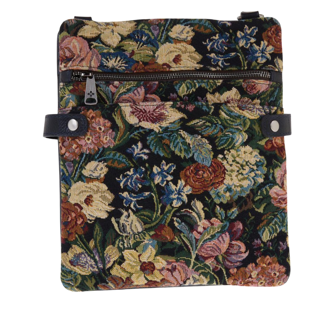 Floral Leather Crossbody Bag for Women Medium