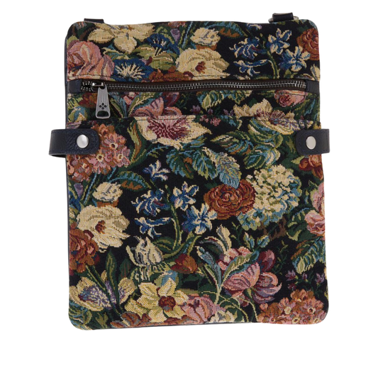 Floral Leather Crossbody Bag for Women Medium