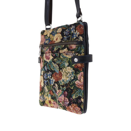 Floral Leather Crossbody Bag for Women Medium